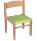 Preview: Bunter Kinderstuhl LIMBI in 4 Farben mit Linoleum