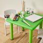 Preview: Kinder Kunststofftisch quadrattisch, 62x62 cm, 2 Farben