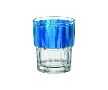 stapelglas natura blau