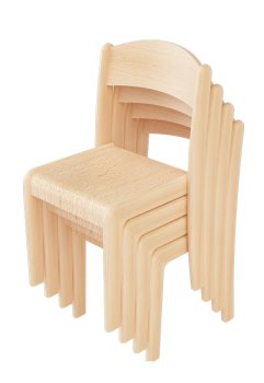 Kindergarten Stühle Moritz aus Holz bestellen! 30er Pack!