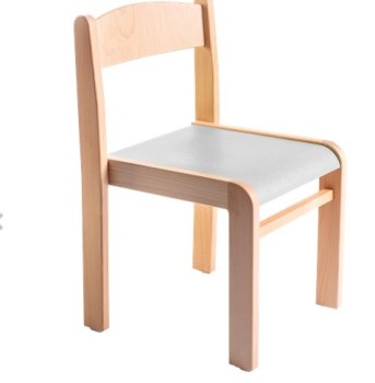 Bunter Kinderstuhl LIMBI in 4 Farben mit Linoleum