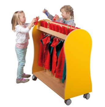 Handtuch und Zahnputzwagen