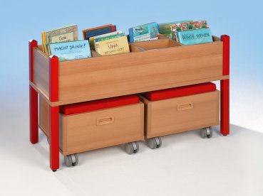 Bücherkiste Buchwagen