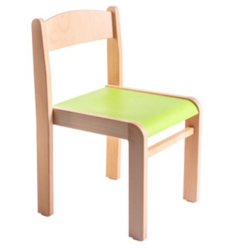 Bunter Kinderstuhl LIMBI in 4 Farben mit Linoleum