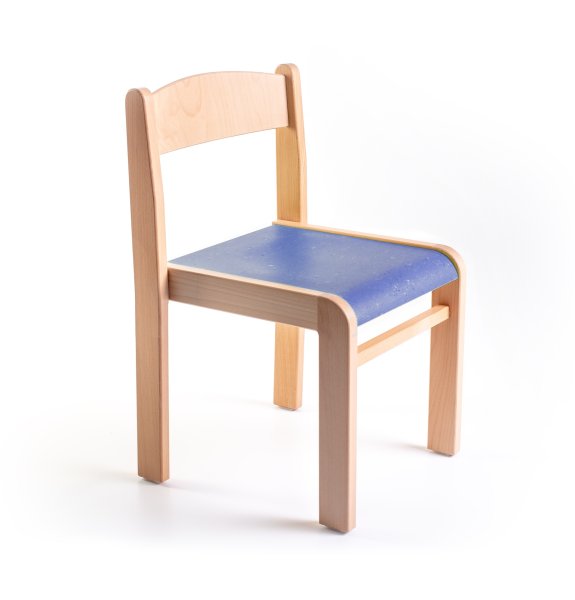 Bunter Kinderstuhl LIMBI in 4 Farben mit Linoleum