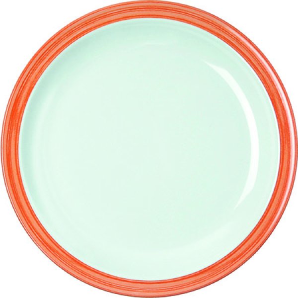 Teller flach BISTRO 23,5 cm stapelbar, Kunststoff Geschirr, bunte farben