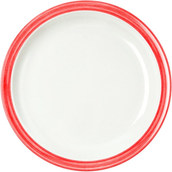 Teller flach BISTRO 23,5 cm stapelbar, Kunststoff Geschirr, bunte farben
