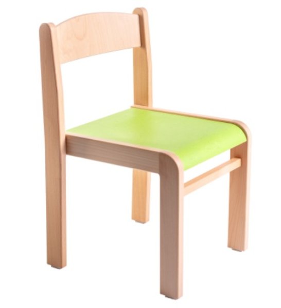 Bunter Kinderstuhl LIMBI in 4 Farben mit Linoleum