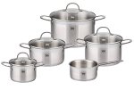 Topfset TOP Collection 5-teilighochwertiger Edelstahl 18/10